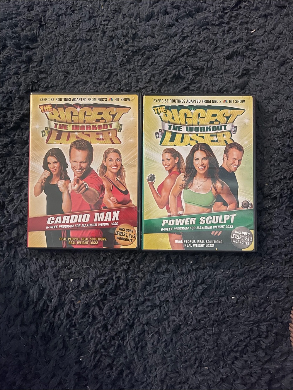 Biggest loser Cardio Max & Power Sculpt Workout DVDs -